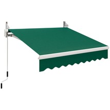 Outsunny 8&#39;x7&#39; Manual Retractable, Green Patio Outdoor Sun Shade - $206.99