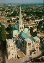 West Face and Bell Tower Chichester Cathedral Postcard PC318 - £3.91 GBP