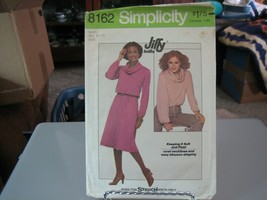 Simplicity 8162 Misses Knit Pullover Top &amp; Skirt Pattern - Size S (10-12) - £4.52 GBP