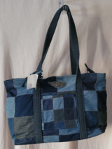 NWT Donna Sharp Catalina Reese Bag 55628 Denim Patch Faith Bag Square Nice - $39.99