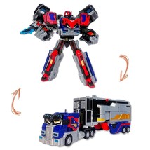 Metal Cardbot Heavy Iron Korean Truck Transforming Action Figure Robot Toy image 2