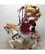 Carousel Horse Porcelain Doll Hailey RARE Heritage Heirloom Millennium 2... - £77.68 GBP
