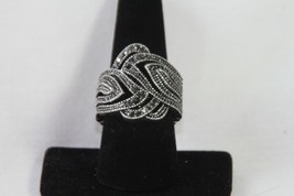 Paparazzi Stretch Band Ring (New) Fire And Ice - Silver - £6.88 GBP