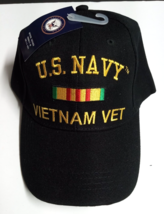 Vietnam Veteran US Navy USN Service Ribbon Embroidered Logo Military Hat Cap NEW - £3.97 GBP