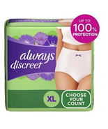 Always Discreet Adult Incontinence Underwear for Women, Size XL, 32 CT - £25.85 GBP