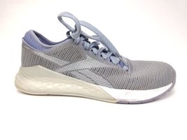 Size 8 Reebok Women&#39;s Nano 9 Gray white cross fit athletic tennis shoes DV6361 - £32.01 GBP