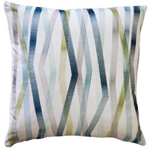 Wandering Lines Deep Sea Throw Pillow 19x19, with Polyfill Insert - £47.92 GBP