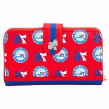 Loungefly Women&#39;s Nba Philly 76Ers Logo Wallet Size One Size - $41.58