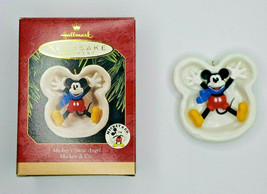 1997 Hallmark Mickey&#39;s Snow Angel Mickey &amp; Co. Ornament U70/4035 - $14.99