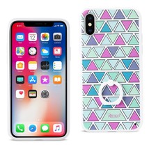 [Pack Of 2] Reiko I Phone X/iPhone Xs Triangle Pattern Tpu Case With Rotating ... - £20.19 GBP
