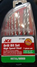 Ace #2111003 High Speed Steel 7-Piece Drill Bit Set Metal/Wood (1/16" to 1/4) - $5.94