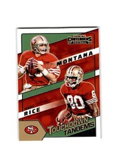 2022 Panini Contenders Touchdown Tandems Joe Montana / Jerry Rice #TDT-SF9 49ers - £1.56 GBP