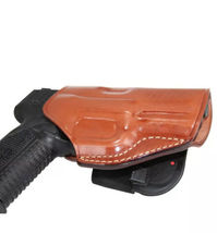 Fits FN P9 9mm 4”BBL Leather Paddle Holster Open Top #1142# RH image 3