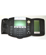 Polycom SoundPoint IP 650 HD SIP Telephone w/ IP BEM Module NO STAND NO ... - $27.07