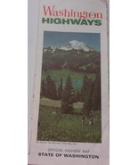 Washington Highways State Of Washington Official Highway Map 1965 - $93.33 MXN