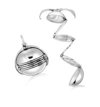 WithLoveSilver Sterling Silver 925 Photo Ball for Six Locket - £252.24 GBP