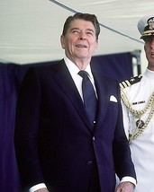 President Ronald Reagan visits the battleship USS Iowa BB-61 in 1986 Pho... - £6.90 GBP+