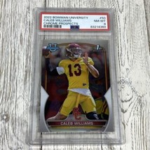 2022 Bowman Chrome University Caleb Williams Psa 8 Nm Mint Chicago Bears - £15.49 GBP