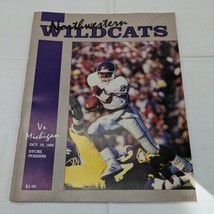 Northwestern Wildcats vs Winconsin Badgers Game Program Magazine 1988 Mc... - £7.73 GBP
