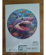 A3 Colorful SHARK Wooden Puzzle Unique Shaped Pieces Wooden Toys - $24.05 CAD