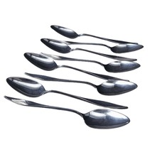 Reed and Barton Lark Mid Century Modern Sterling Silver Demitasse Spoon Set of 8 - $544.50