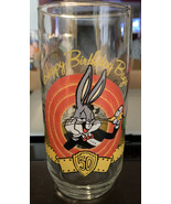 BUGS BUNNY GLASS HAPPY BIRTHDAY 50TH ANNIVERSARY - $13.26 CAD