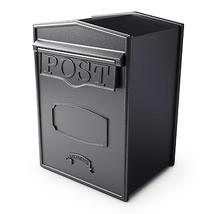 Bloomsbury Black Aluminium Rear Retrieval Mailbox - £781.69 GBP