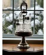 *Antique Meriden Silver Plate Condiment Set with A Bell for Servants - $10,342.77 MXN
