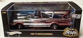 Adam West &amp; Burt Wars SIGNED 1:18 Hotwheels Elite Chrome Batmobile #1,27... - $1,979.99