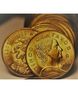 Gem Unc Roll (40) Mexico 1965 5 Centavos Coins~White Josefa~Free Shipping - £14.74 GBP