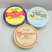 Lot of 3 Vintage Empty Dunhill Pipe Tobacco Used Tins England (advertising) - $49.49