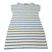 Lands&#39; End Striped T-Shirt Dress Blue/Gray Women&#39;s Size XS (2-4) - £18.35 GBP