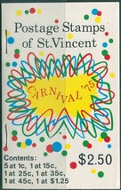 St Vincent 1975 SG415-420 Carnival set $2.50 booklet MNH - $3.57 CAD