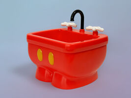 Disney Mickey Mouse Sink Toy Wash Basin Whirley-DrinkWorks Red - $29.98