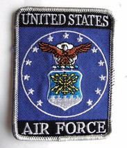 US AIR FORCE USAF EMBROIDERED JACKET PATCH 3.75 INCHES - $5.64