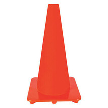 Traffic Cone, Slim Shape, Pvc, 18 In H, Orange, - £21.57 GBP