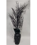 Dark Enchantment Artificia Twig Tree/Rose Resin Skull Skeleton Black 22i... - $1,019.51 MXN