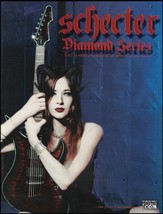 Schecter Guitar Research Diamond Series 2007 guitar ad featuring Jannah Caffery - $4.50