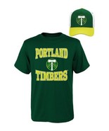 NWT MLS Portland Timbers Youth/Boys Large (14/16) Tee Shirt &amp; Hat Set - £14.20 GBP