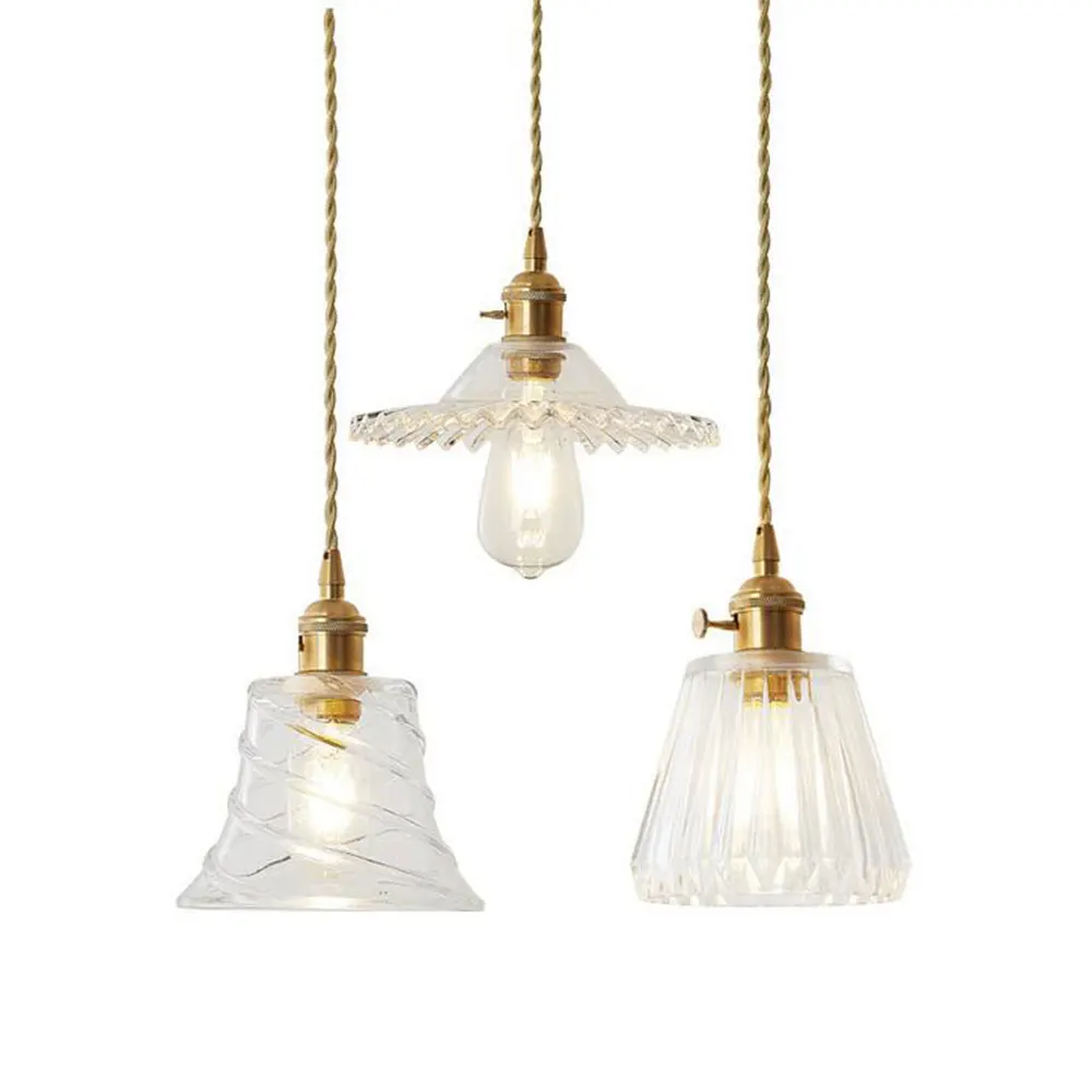 Nordic Pendant Lamp Copper Lamp Brass Creative Minimalist E27 Transparent - $28.39+