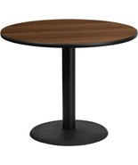 Flash Furniture Graniss 36&#39;&#39; Round Walnut Laminate Table 36&quot; Round,  - €301,97 EUR