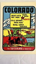 Baxter Lane Vintage 1950’s Decal Water Transfer Sticker Colorado Vibrant... - $9.85