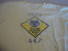 Vintage 60's BSA Cub Scouts Pack 447 Boy Scouts Of America 1960's T Shirt Kids M - £39.37 GBP