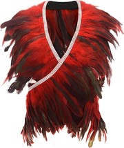 Feather Cape Shawl for Women Feather Boa Ribbon for Game Gothic Party Ha... - $67.23