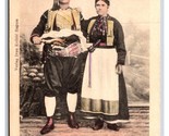 National Costume of Konavoska in Okolika Dubrovačka Croatia UNP UDB Post... - $3.91