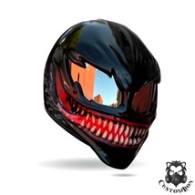 Venom Helmet / Marvel Custom Motorcycle Helmet International Shipping...... - £450.60 GBP