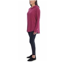 Chaser Womens Thermal Hoodie Size X-Small Color Sugar Plum/Maroon - £27.09 GBP