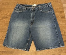 Levi Strauss Shorts Mens 42 Signature Relaxed Fit Blue Denim Vintage - £9.34 GBP