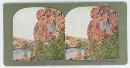 1898 Stereoview Old Man of the Dalles on St. Croix River in Minnesota Ingersoll - £7.41 GBP