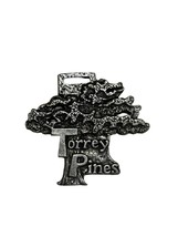 Vintage PGA Torrey Pines Golf Course Metal Bag Tag La Jolla, CA Tree Logo - £23.25 GBP